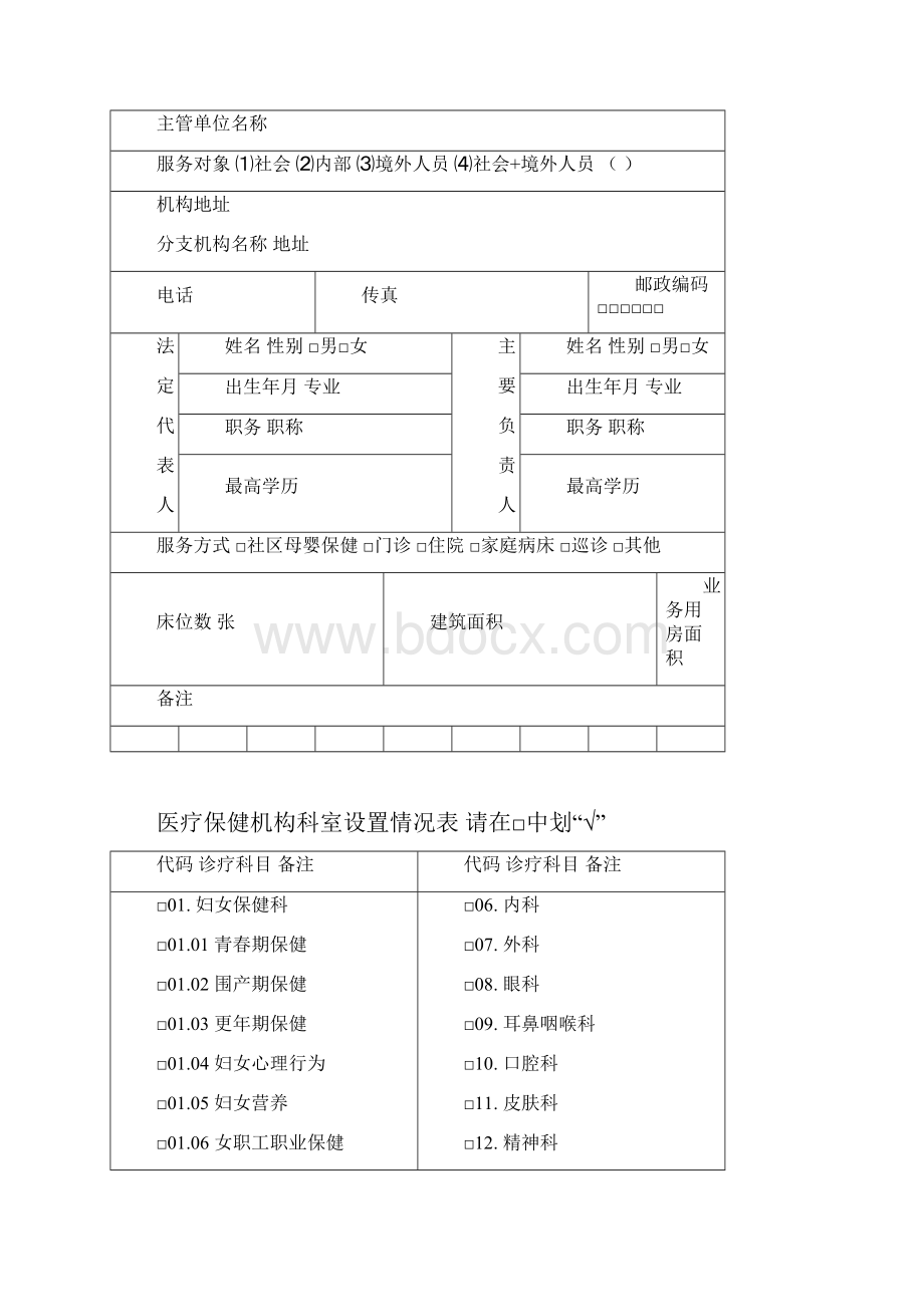 湖南省母婴保健技术服务执业许可申请表.docx_第3页