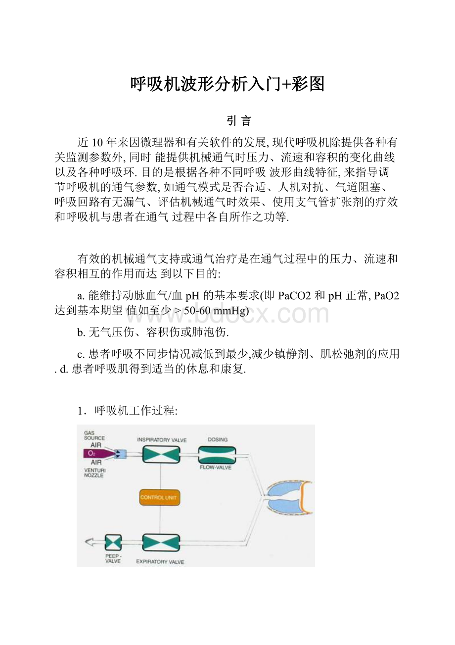 呼吸机波形分析入门+彩图文档格式.docx