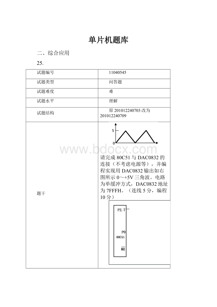 单片机题库.docx_第1页