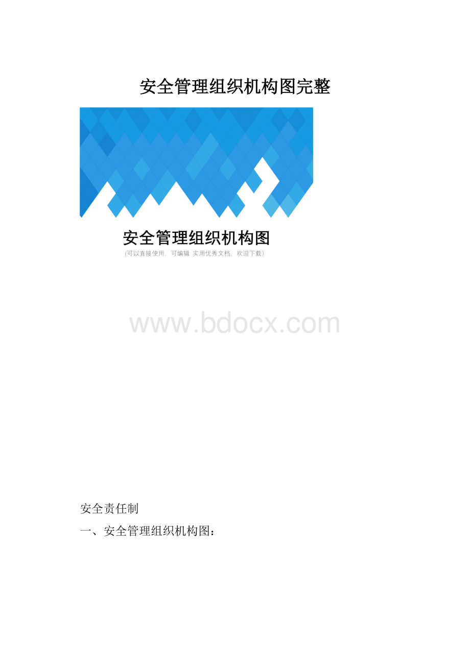 安全管理组织机构图完整Word文件下载.docx_第1页