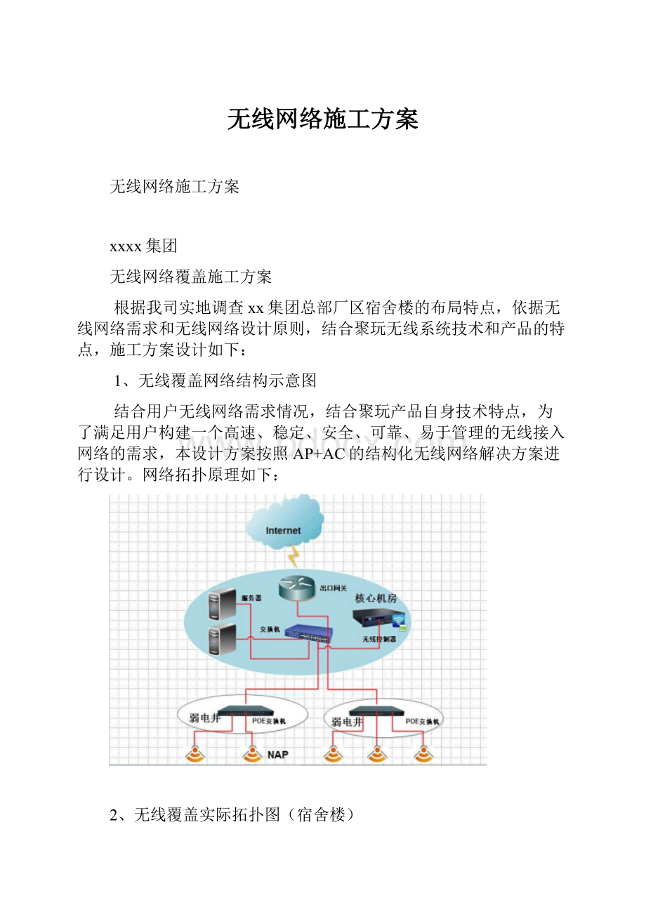 无线网络施工方案.docx