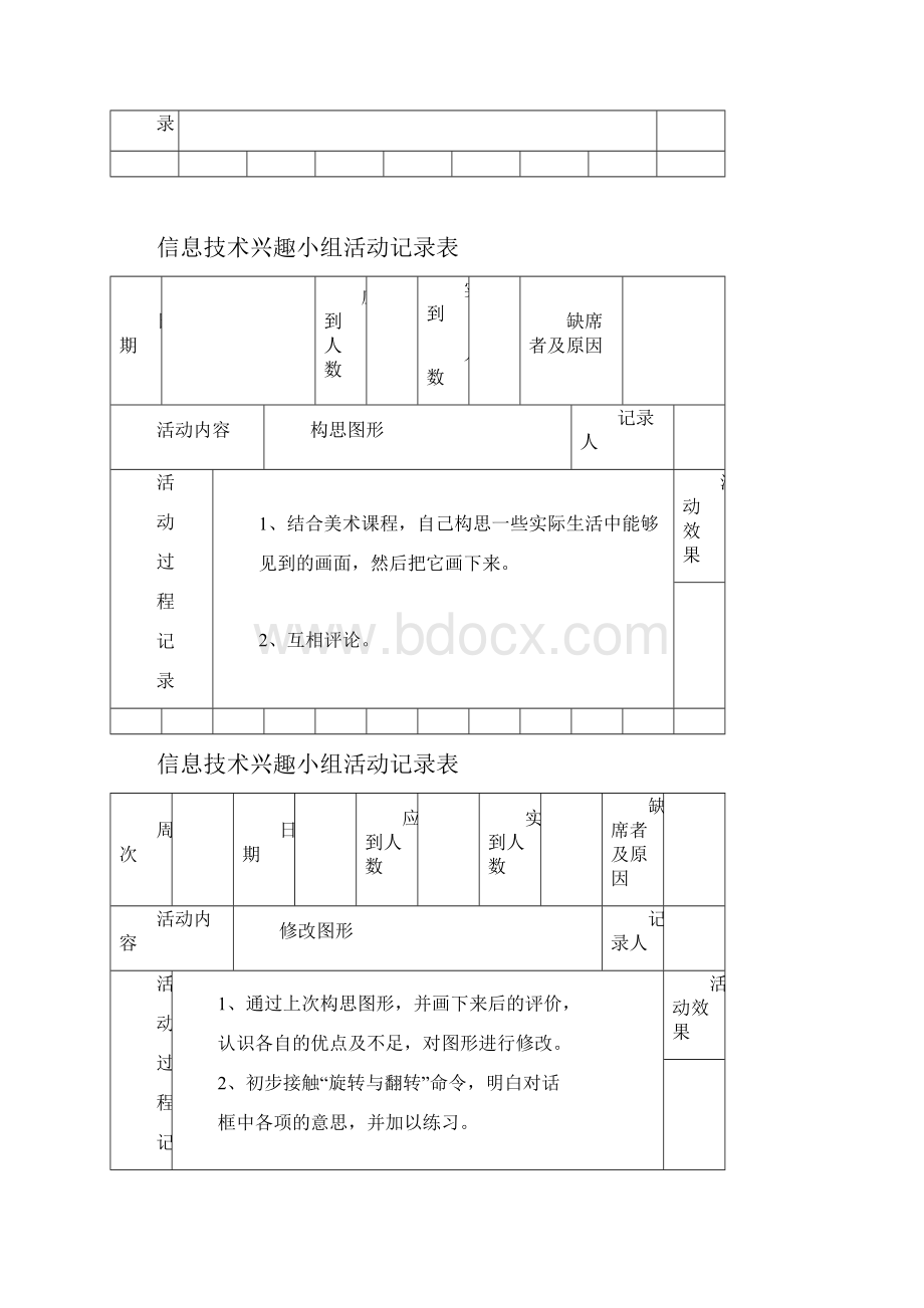 小学信息技术兴趣小组活动记录.docx_第2页