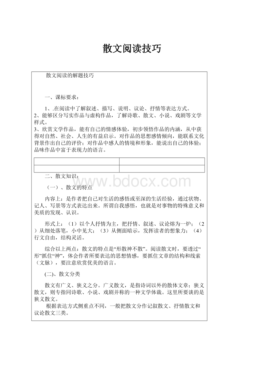 散文阅读技巧Word文档下载推荐.docx