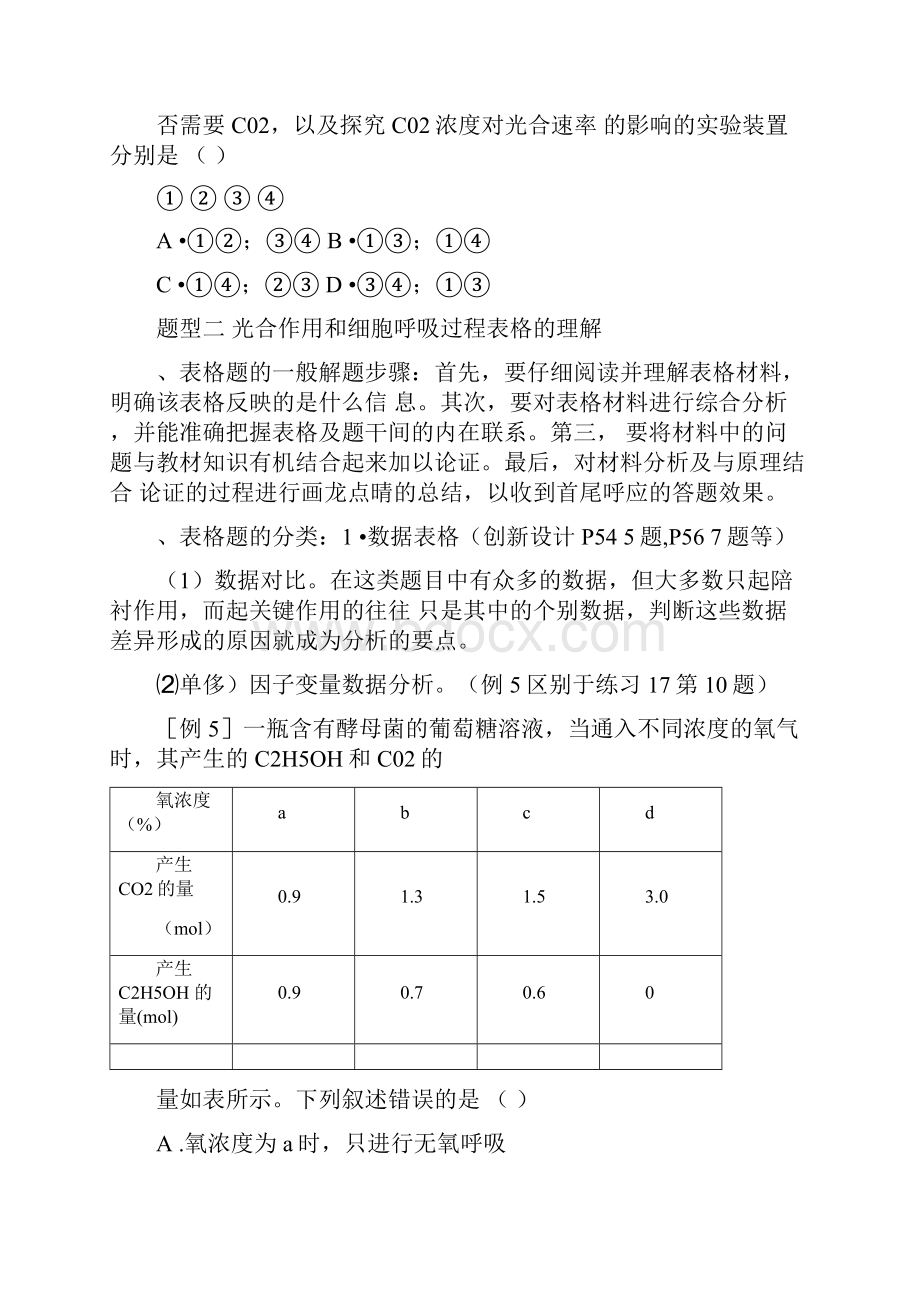 光合作用与呼吸作用题型归纳总结Word格式.docx_第3页