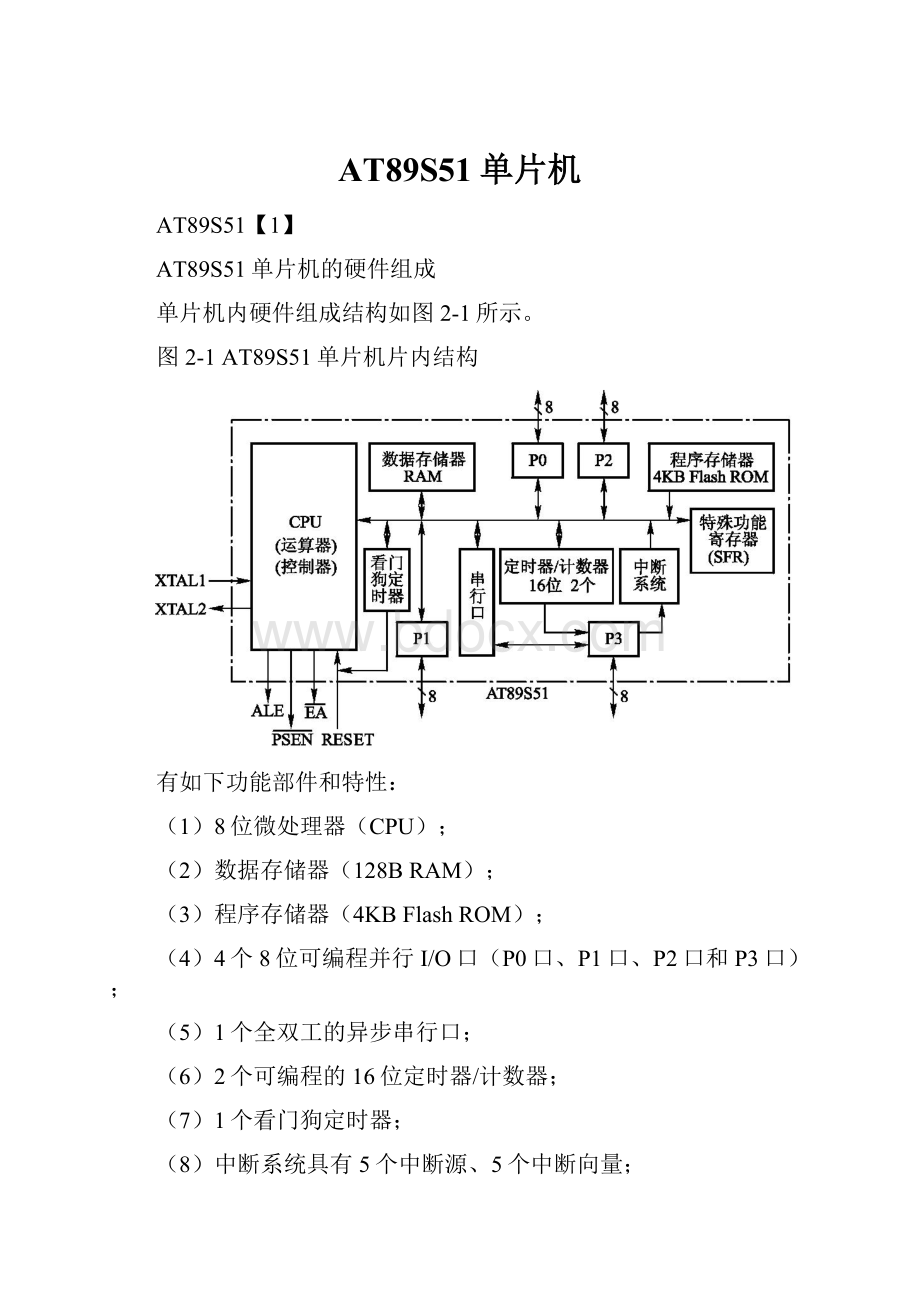 AT89S51单片机Word下载.docx_第1页