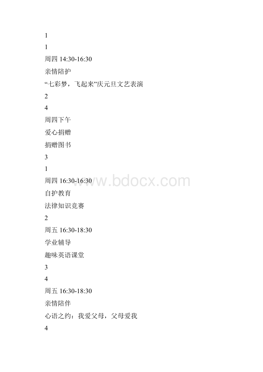 关爱农民工子女七彩课堂实施方案Word格式文档下载.docx_第3页