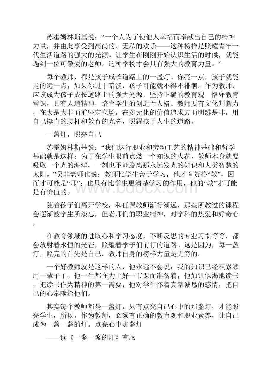 1盏1盏的灯心得体会共10篇完整篇doc.docx_第2页