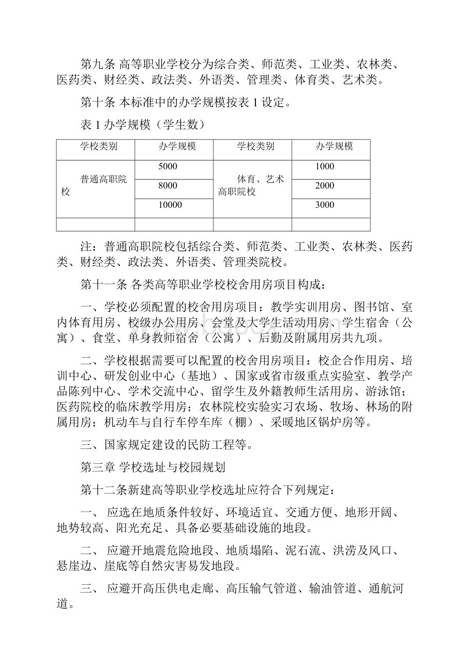 高等职业学校建设标准.docx_第3页