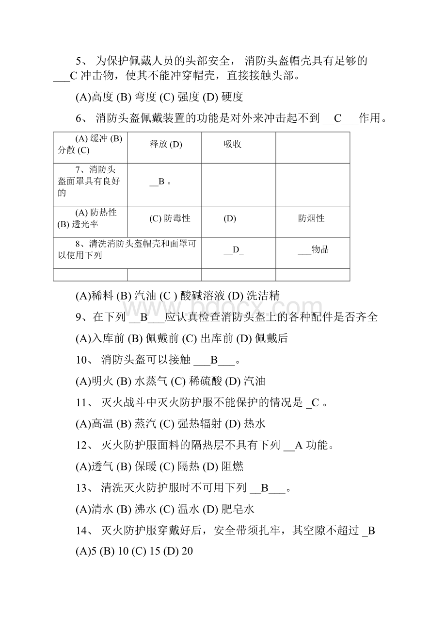 灭火救援员职业技能鉴定考试指导手册题库Word格式文档下载.docx_第3页