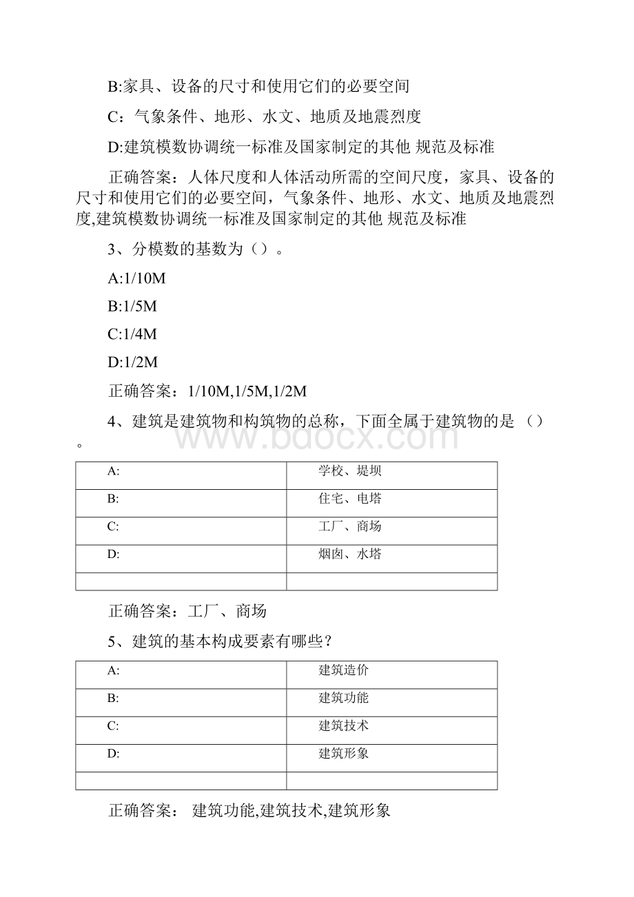 智慧树知到《房屋建筑学山东联盟》章节测试完整答案Word文档格式.docx_第3页