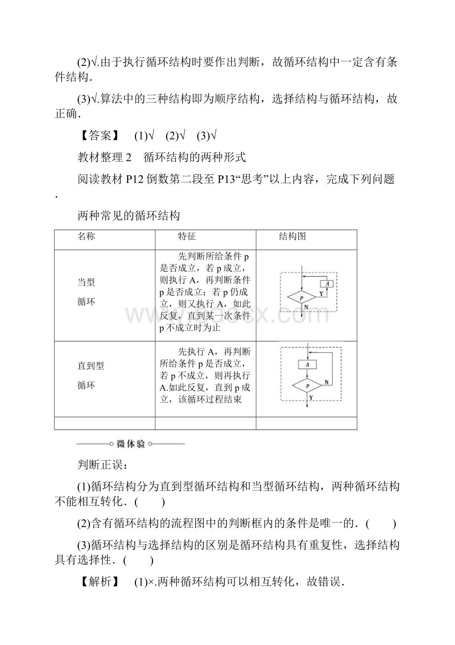 高中数学第一章算法初步123循环结构学案苏教版必修.docx_第2页