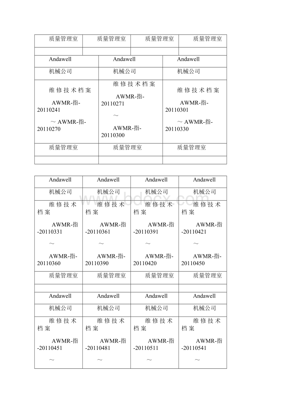 维修技术档案标签.docx_第2页