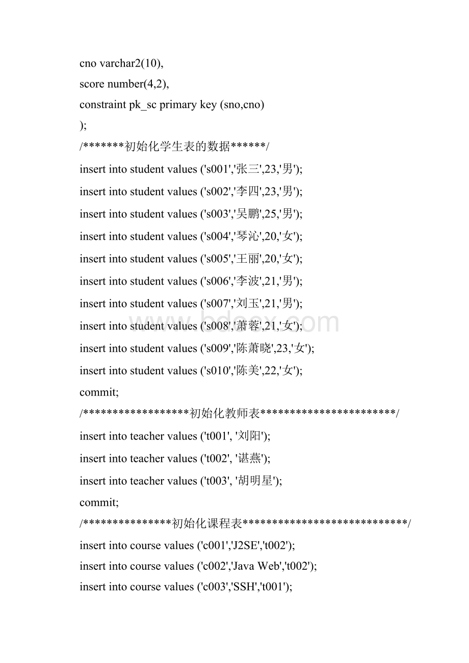 OracleSQL练习题及答案知识分享文档格式.docx_第2页