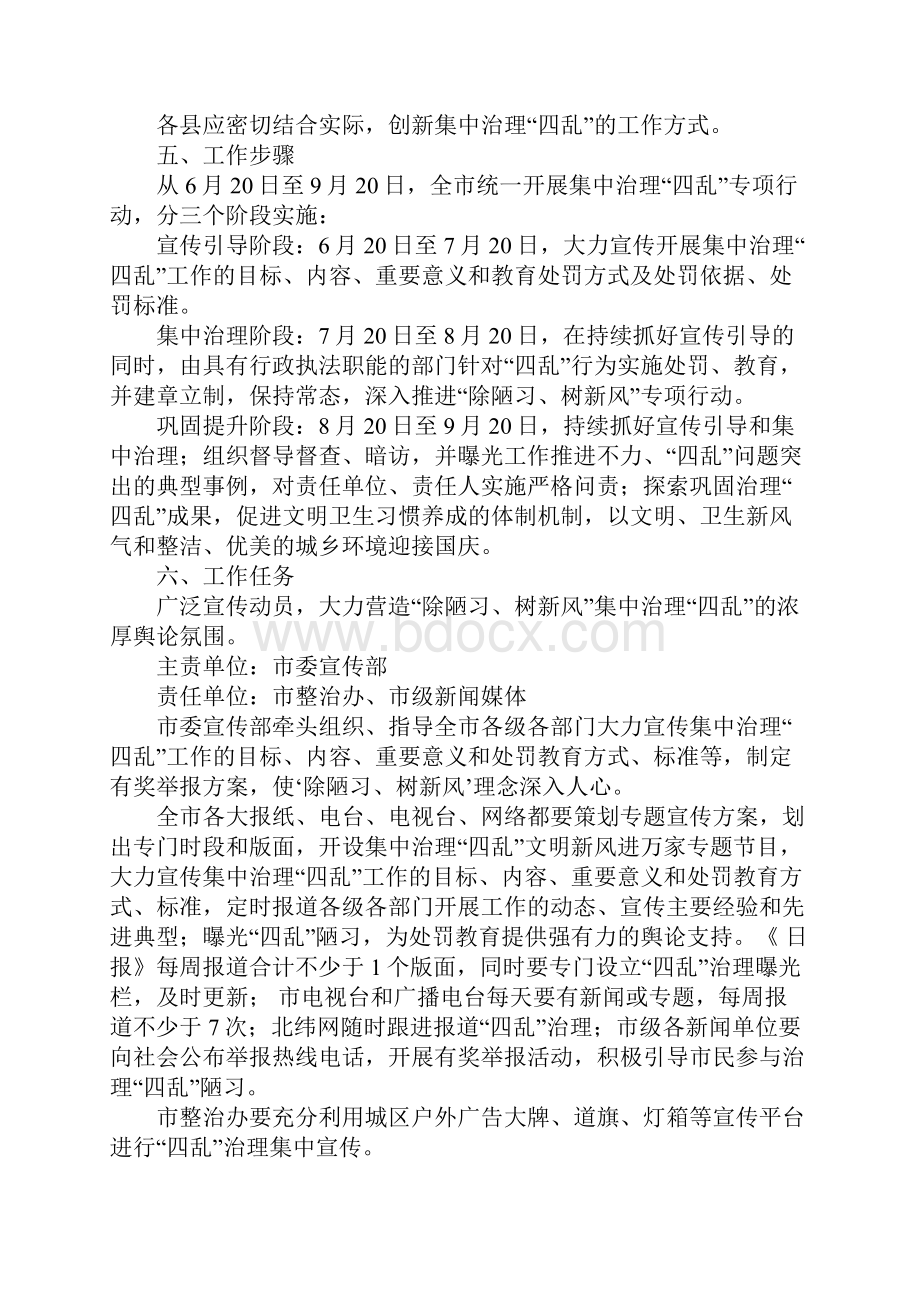 民政局深化四乱整治工作方案Word格式.docx_第2页