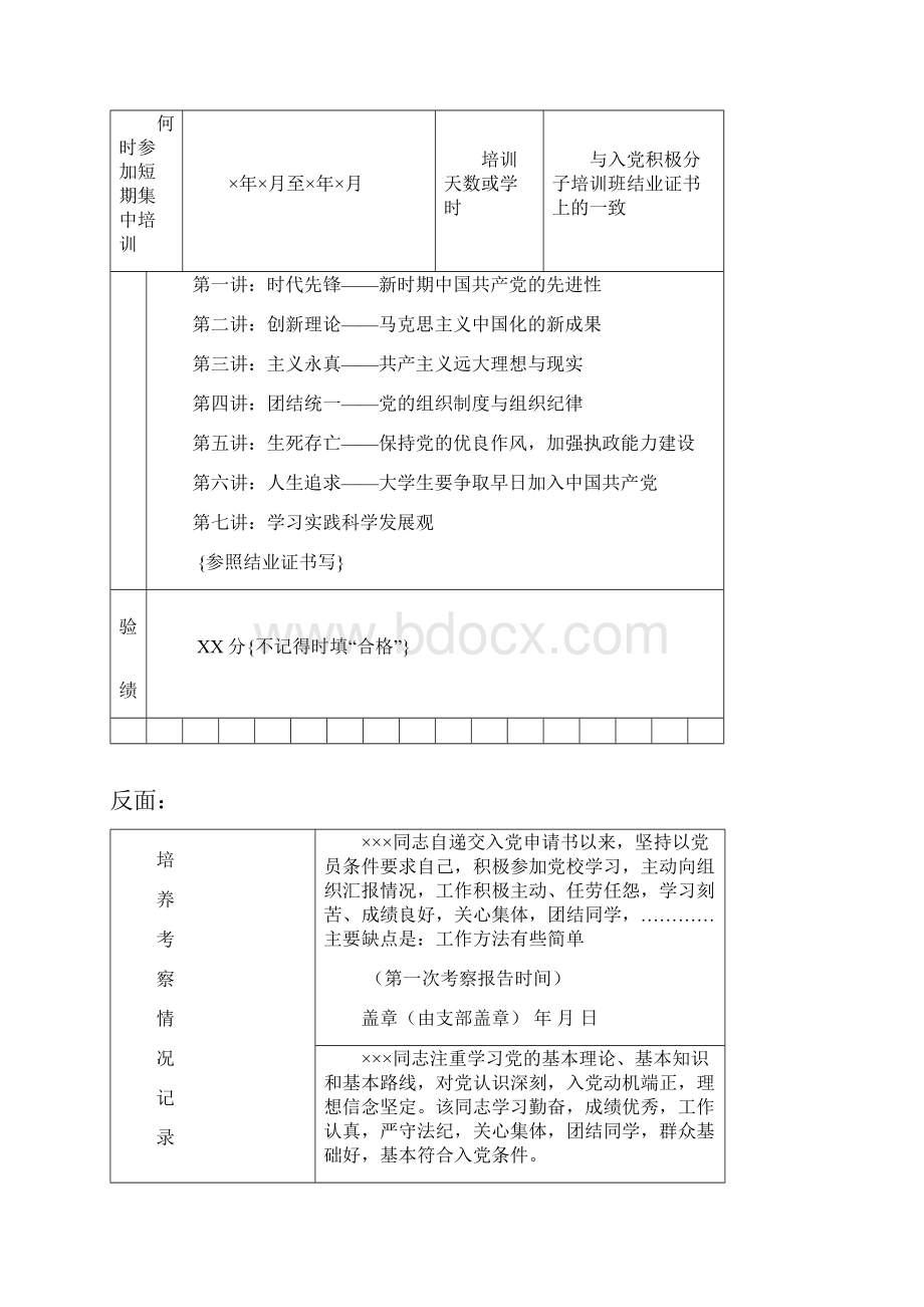 发展党员材料规范Word格式文档下载.docx_第3页