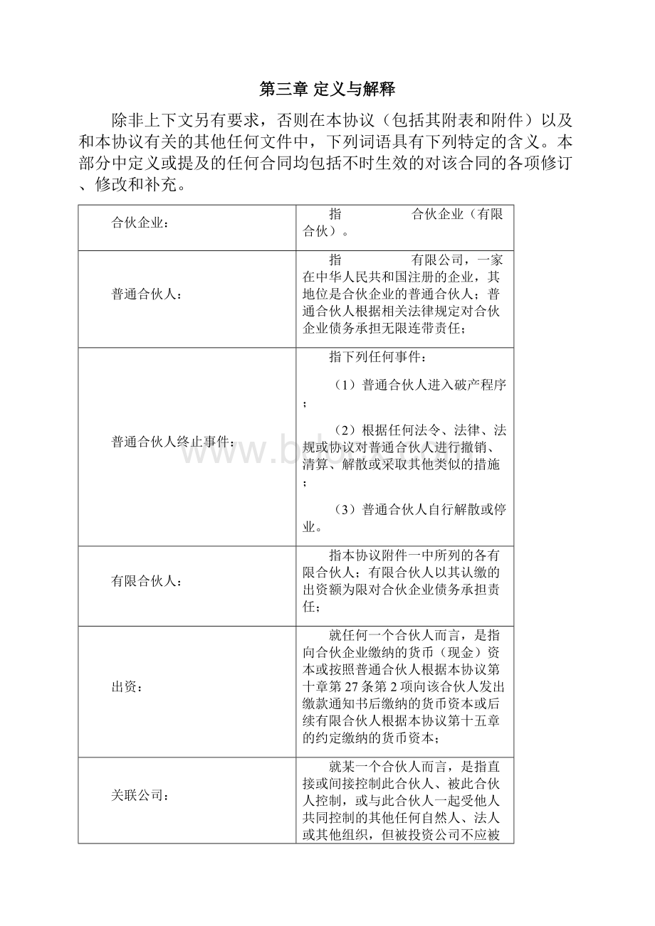 股权类合伙型私募基金合伙协议有限合伙律师已审核.docx_第2页