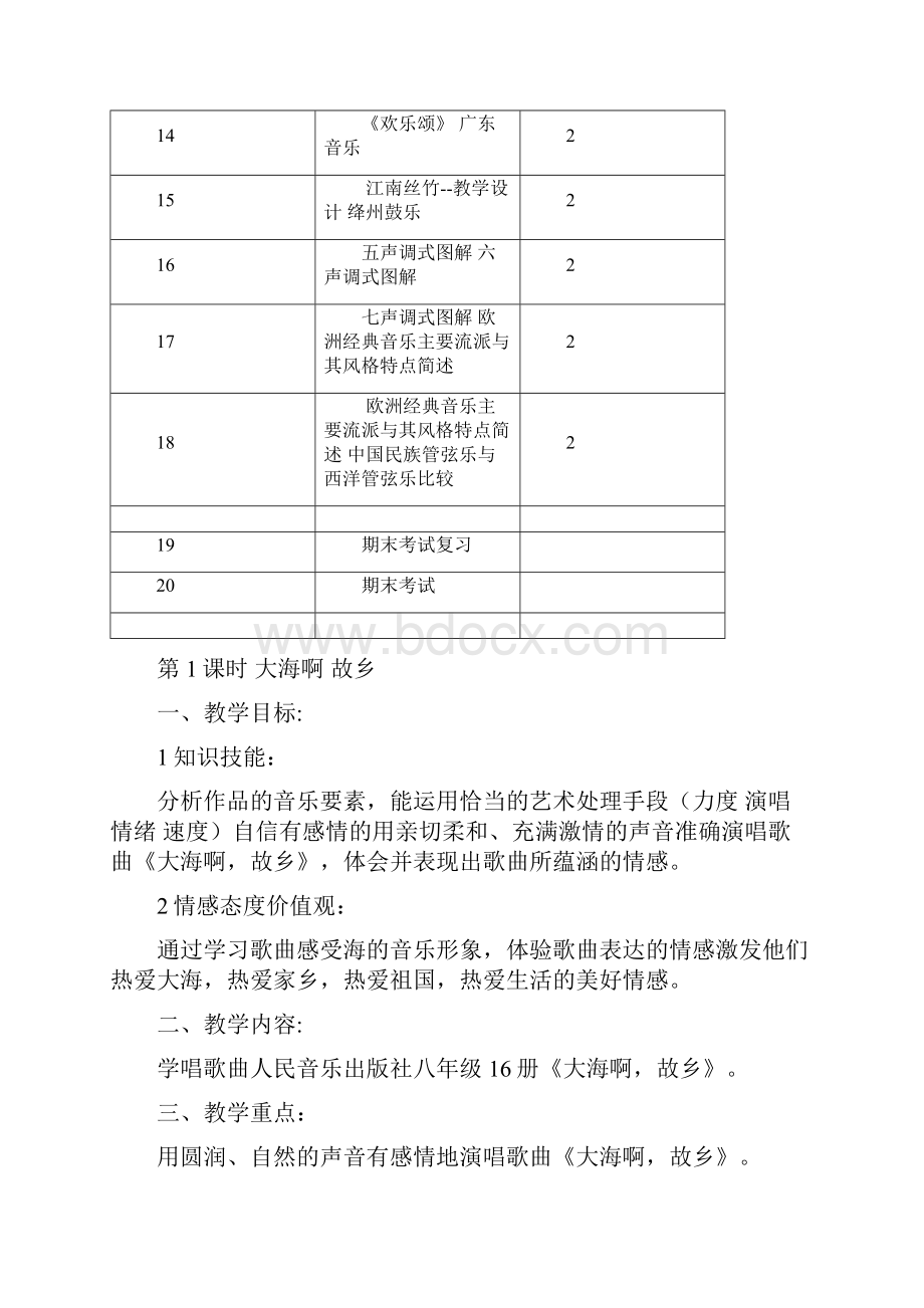 八年级上册音乐教案.docx_第2页