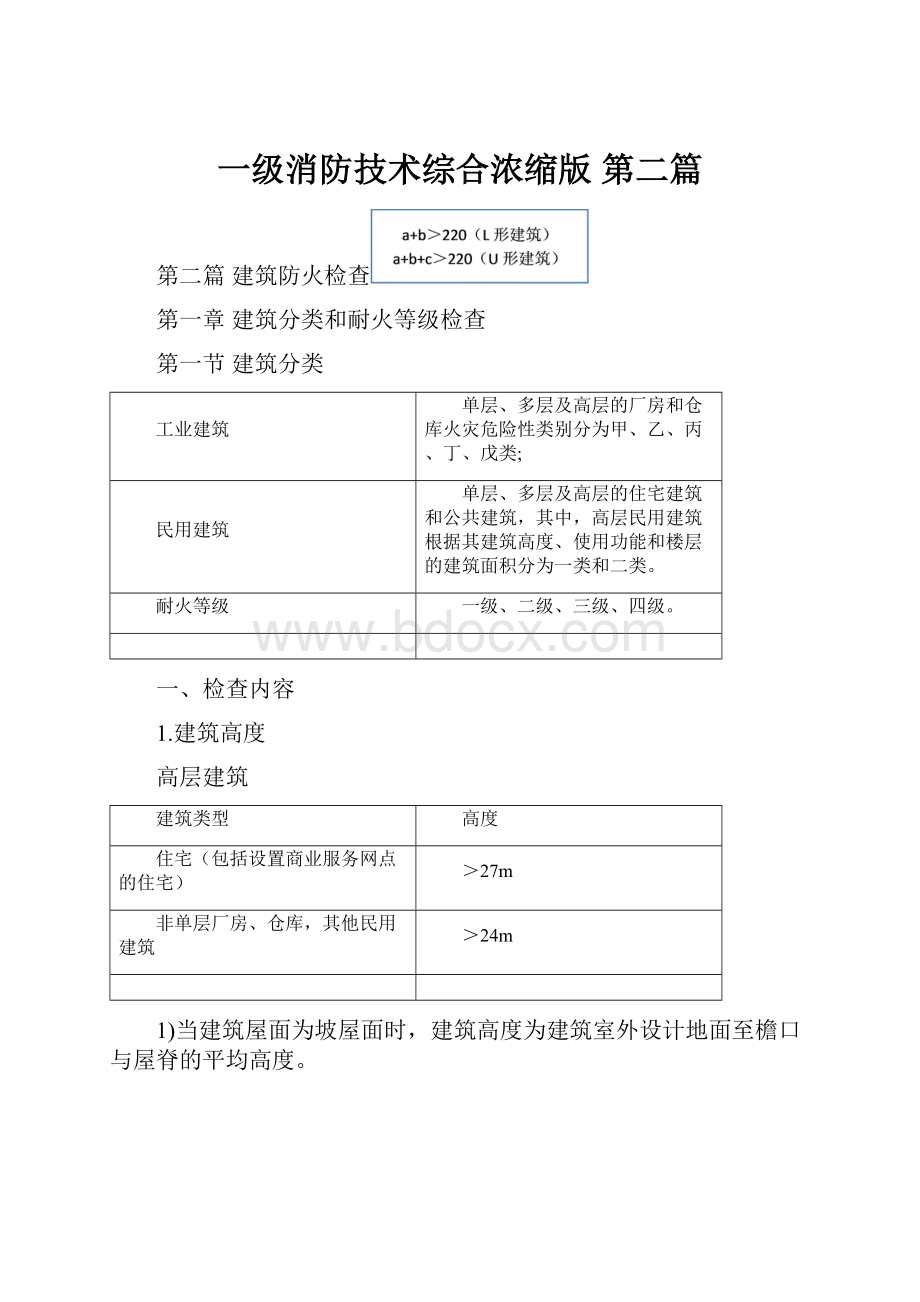 一级消防技术综合浓缩版第二篇.docx_第1页