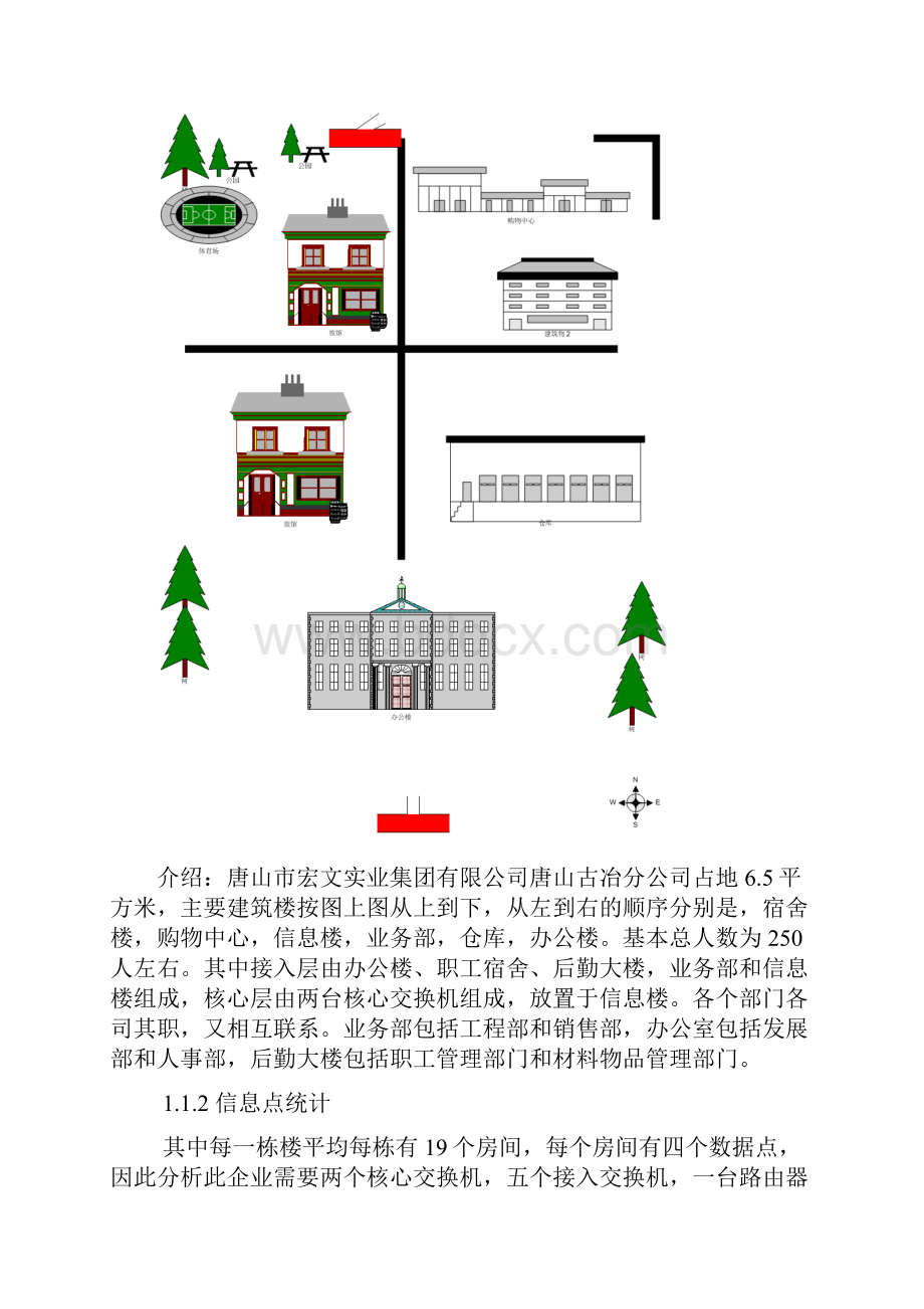 双核心企业综合布线网络设计拯救课程设计超全超准Word文件下载.docx_第3页