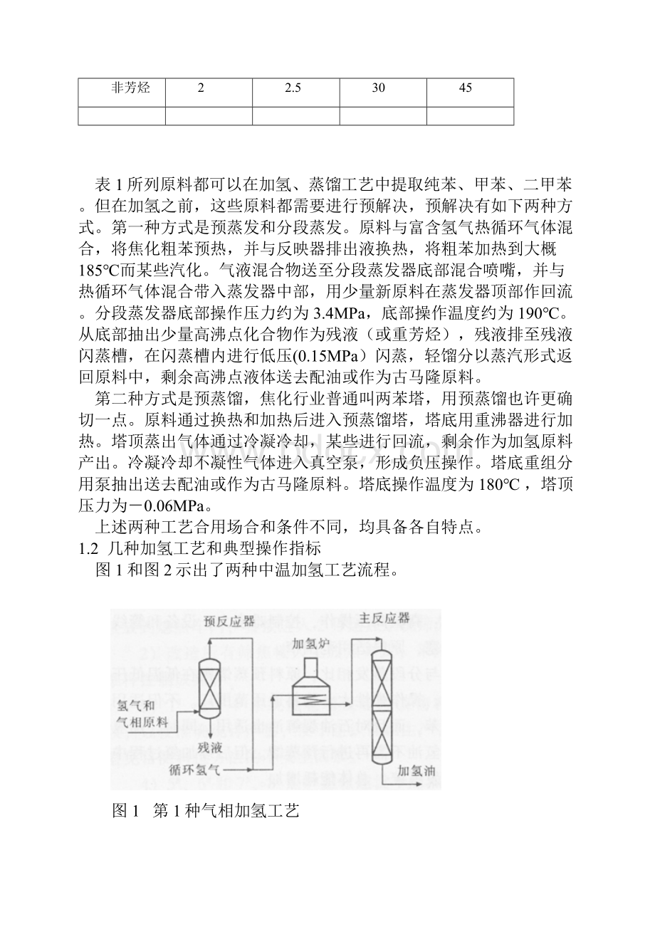 苯加氢与加氢油萃取蒸馏工艺的剖析样本.docx_第2页