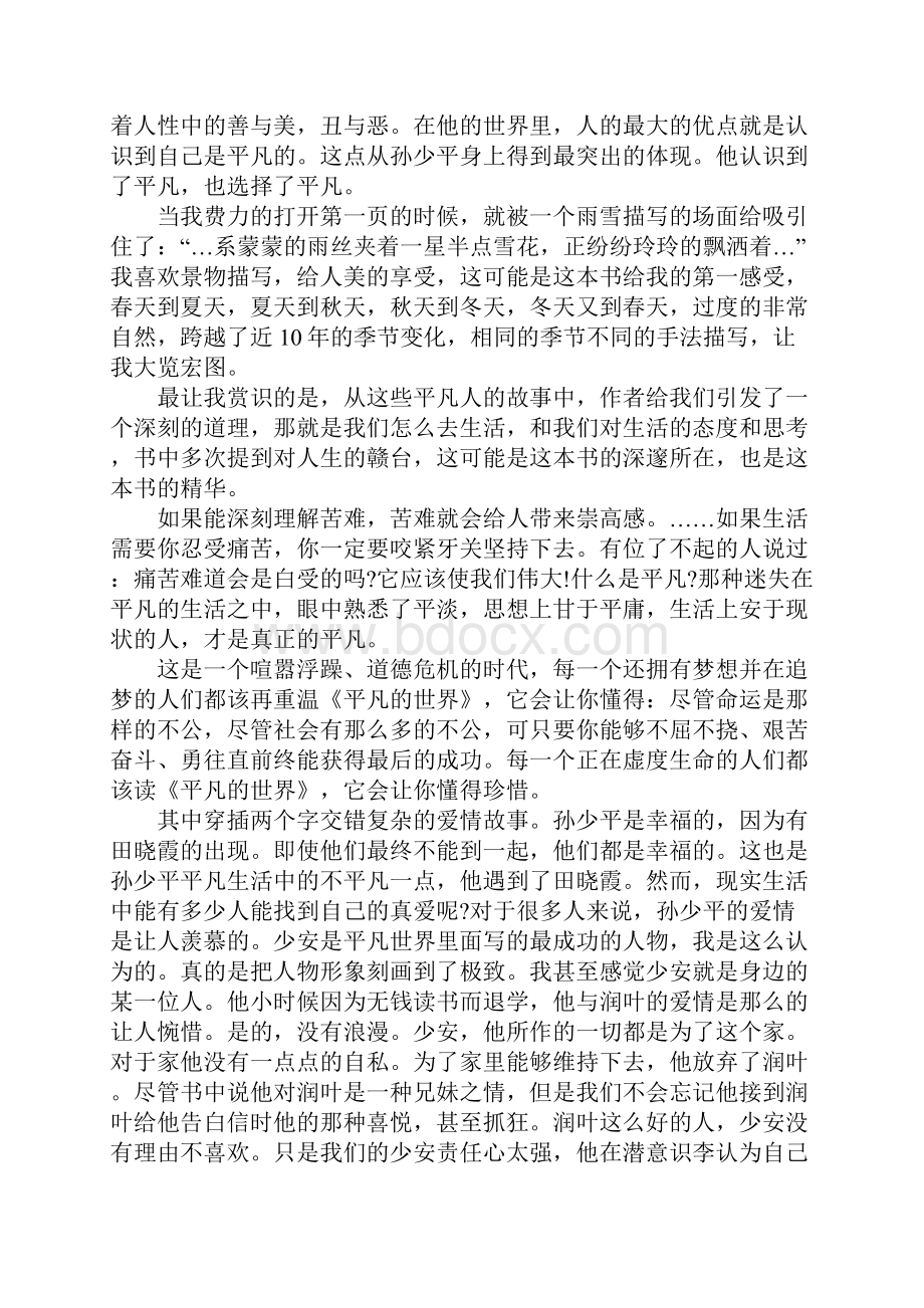 推荐借鉴的平凡的世界读书笔记五篇.docx_第2页