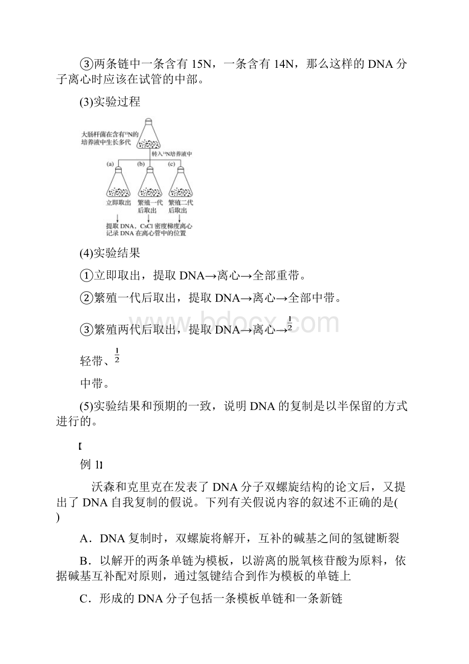 最新学年高中生物 第3章 基因的本质 第3节 DNA的复制学案 新人教版必修2考试必备.docx_第2页