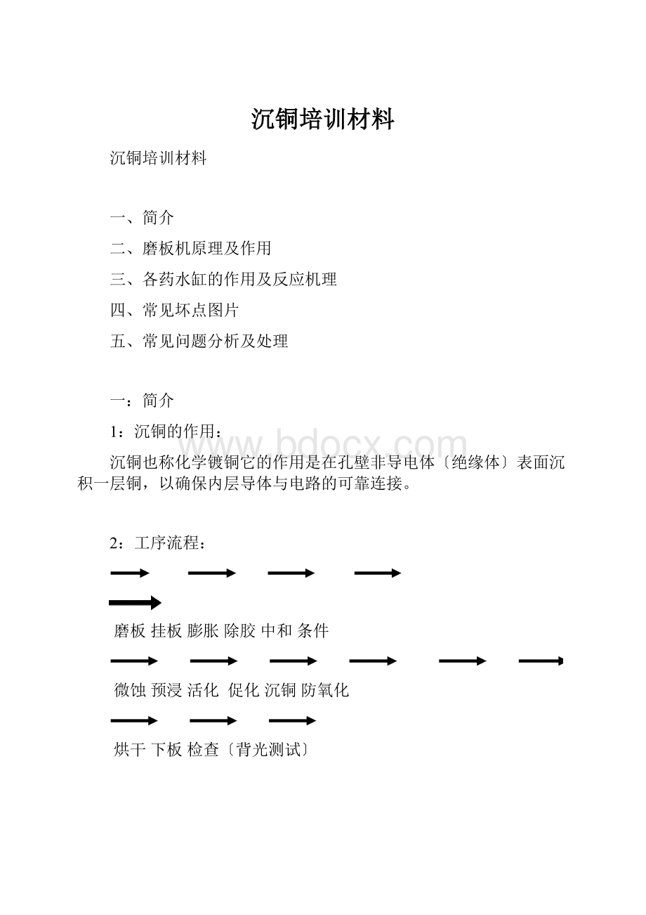 沉铜培训材料文档格式.docx