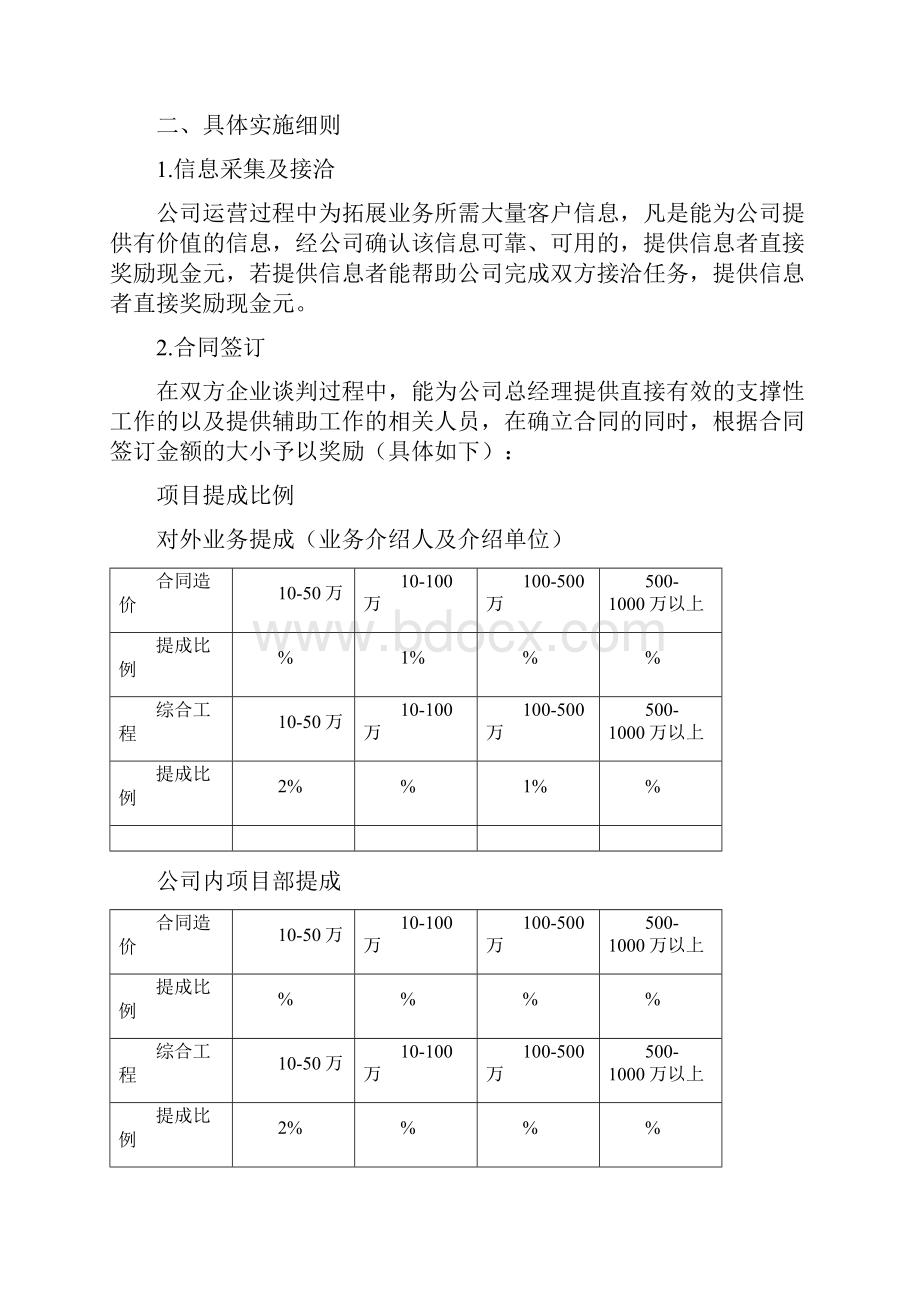 项目提成管理办法Word文档下载推荐.docx_第2页