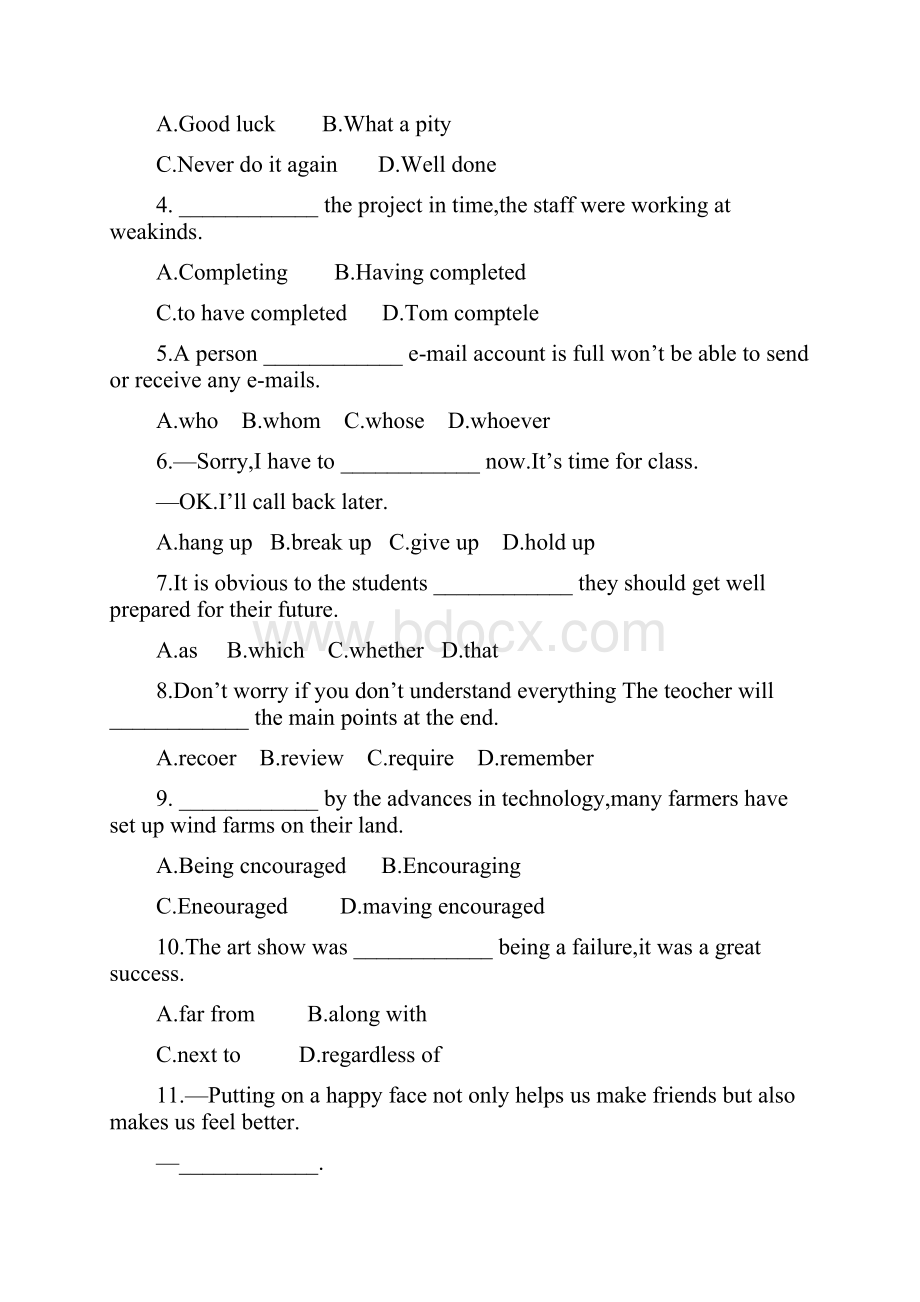 普通高等学校招生全国统一英语考试天津卷Word下载.docx_第2页