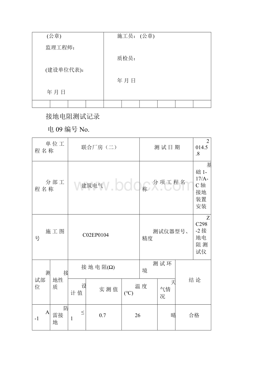 接地电阻测试记录簿1Word文件下载.docx_第3页