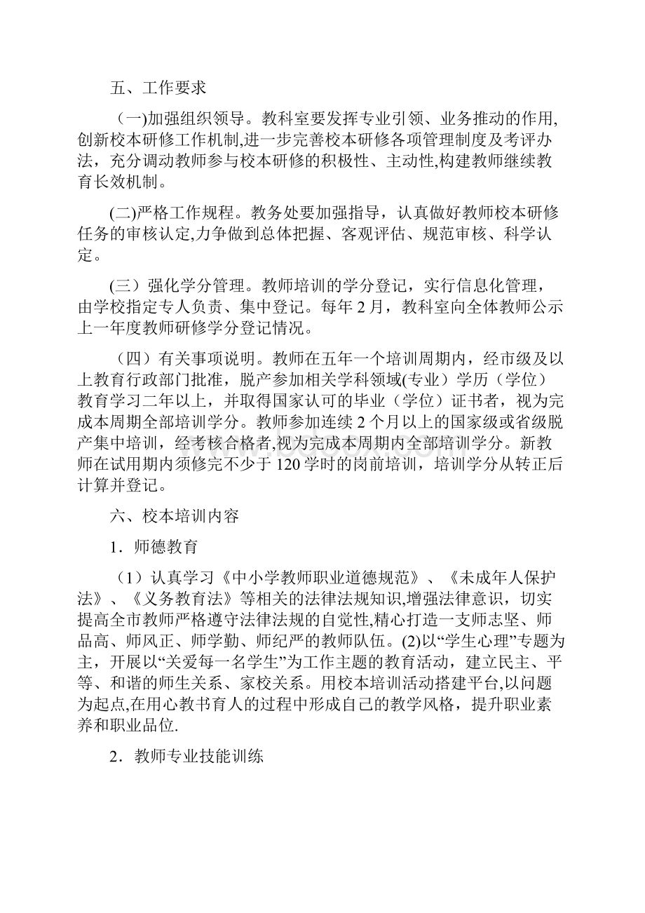 中小学教师校本研修学分认定和管理办法试行.docx_第2页