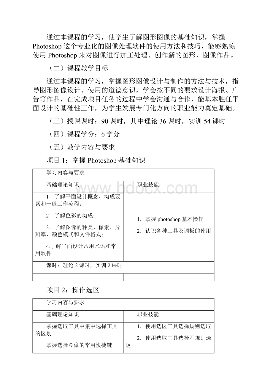 计算机应用专业课程标准含实训课程标准Word格式.docx_第2页