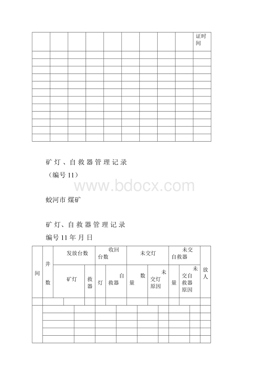 煤矿安全管理记录台账大全一Word格式.docx_第3页