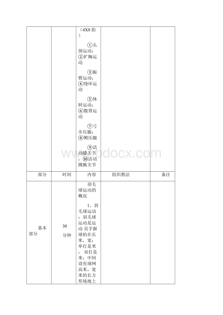 羽毛球教案全Word格式.docx_第2页