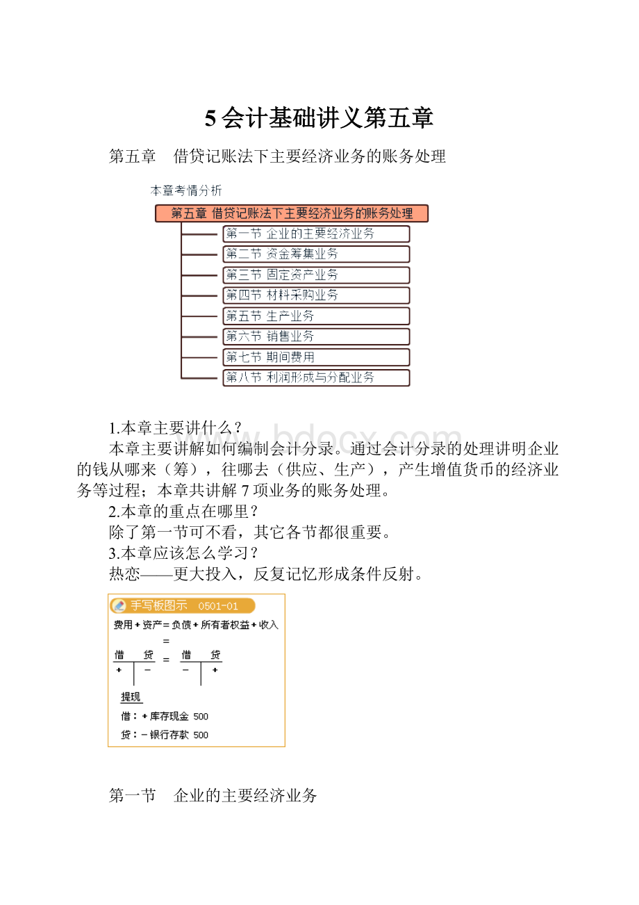 5会计基础讲义第五章.docx