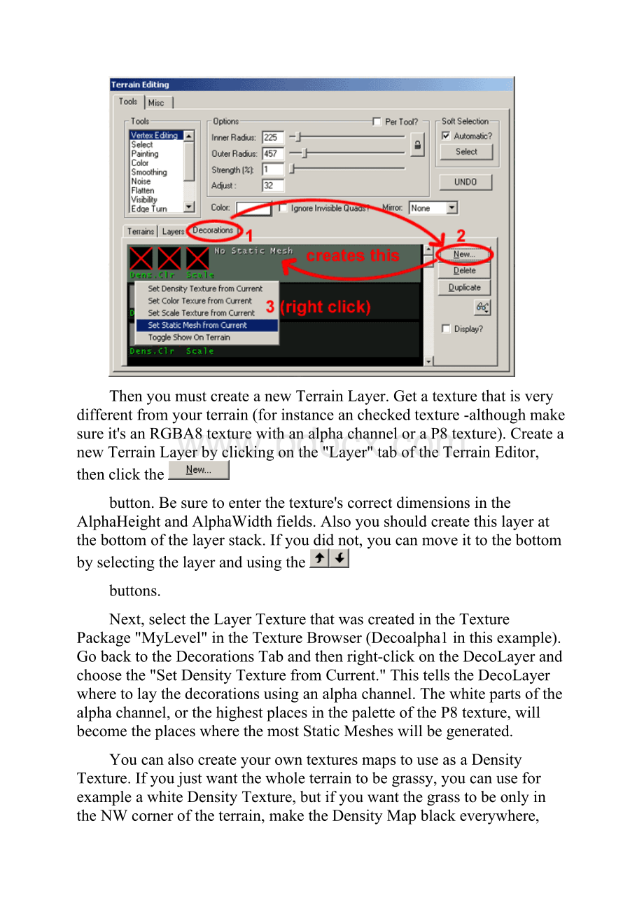 Unreal教程Creating DecoLayers建立植被层.docx_第3页