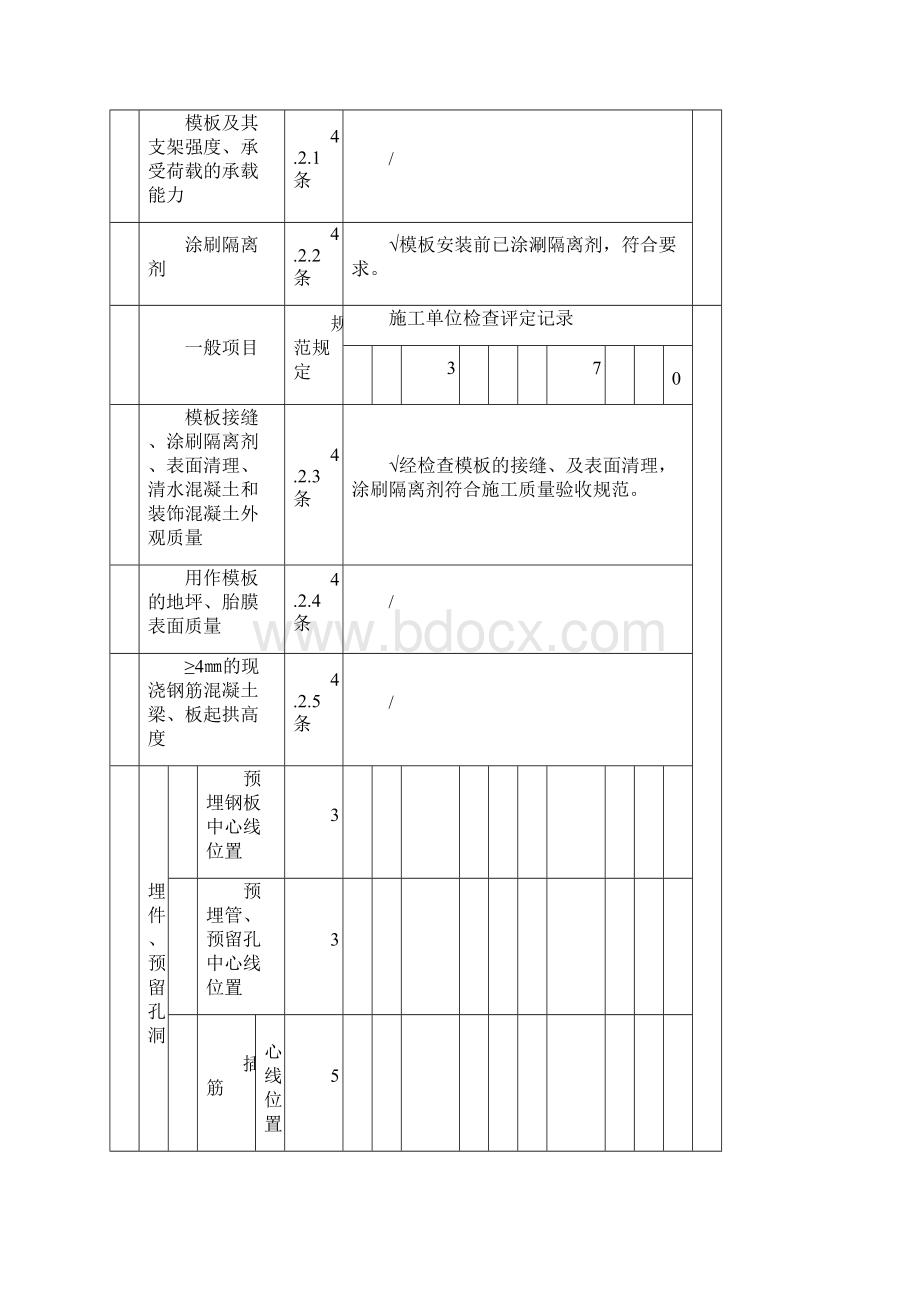 一至四层梁板楼梯模板安装检验批.docx_第2页