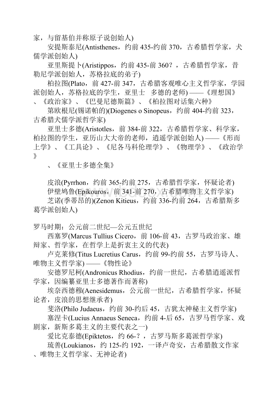 国外大思想家一览表Word文档下载推荐.docx_第2页