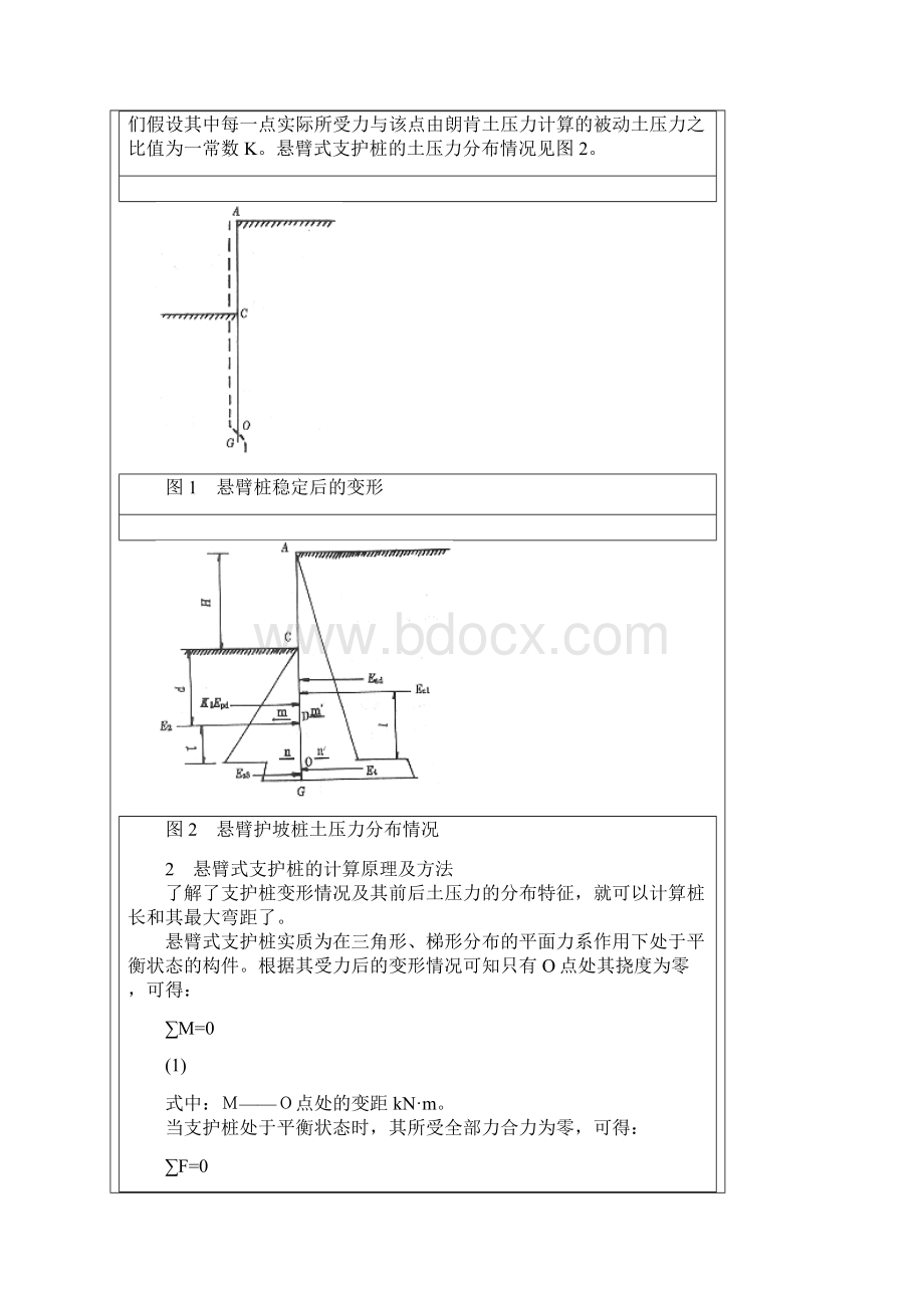 悬臂式钻孔灌注护坡桩计算方法.docx_第2页