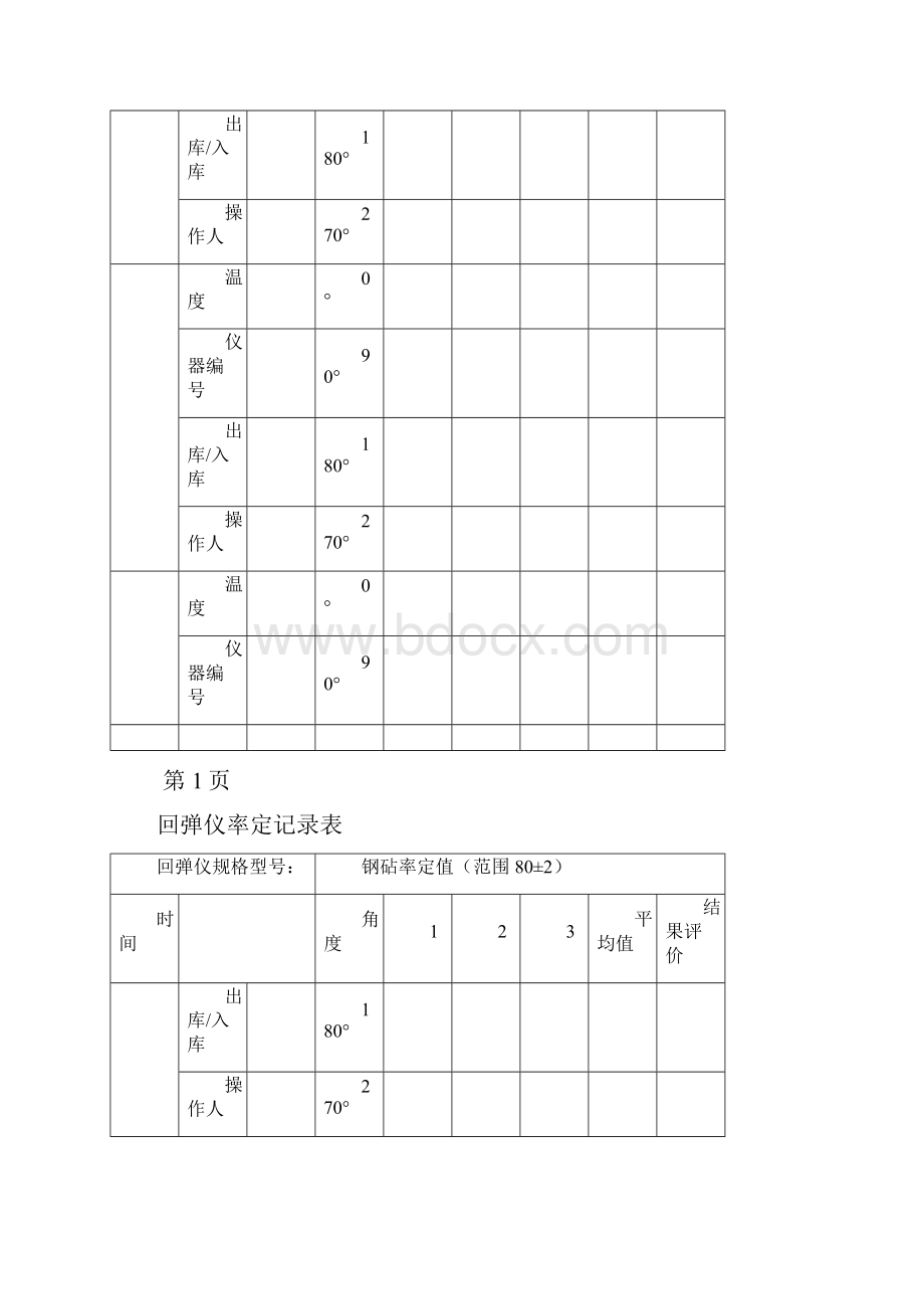 回弹仪率定校验记录表.docx_第2页