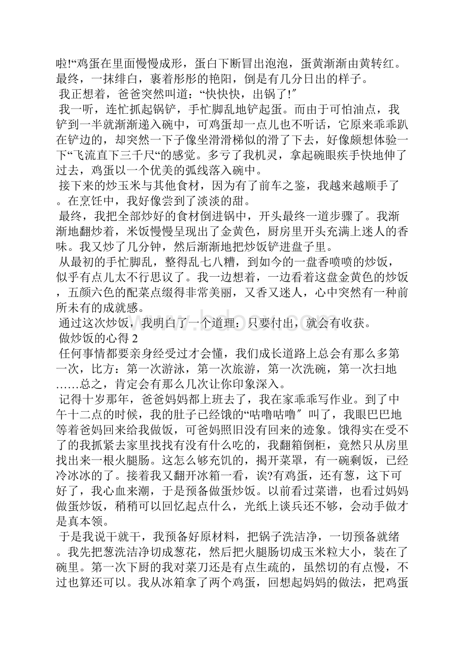 做炒饭的心得初中范文1000字.docx_第2页