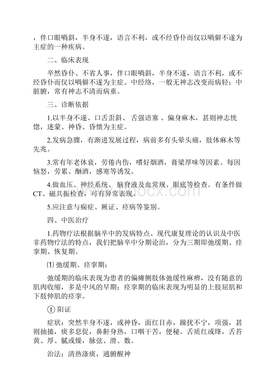 康复科常见病及中医优势病种诊疗方案Word下载.docx_第2页