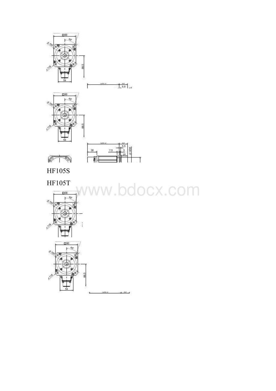 三菱HF电机尺寸.docx_第2页