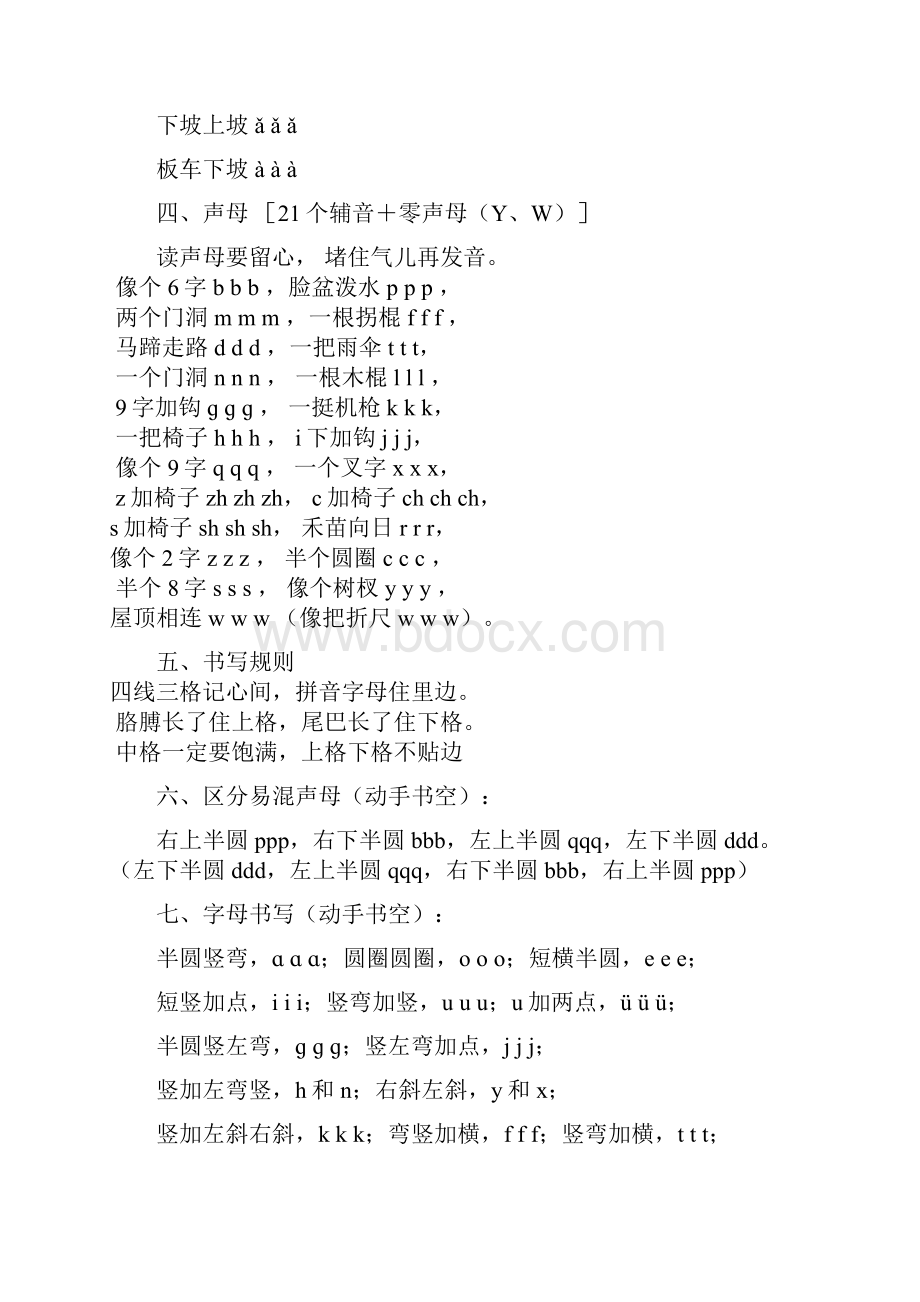 学习拼音字母口诀非常全套完整的.docx_第2页