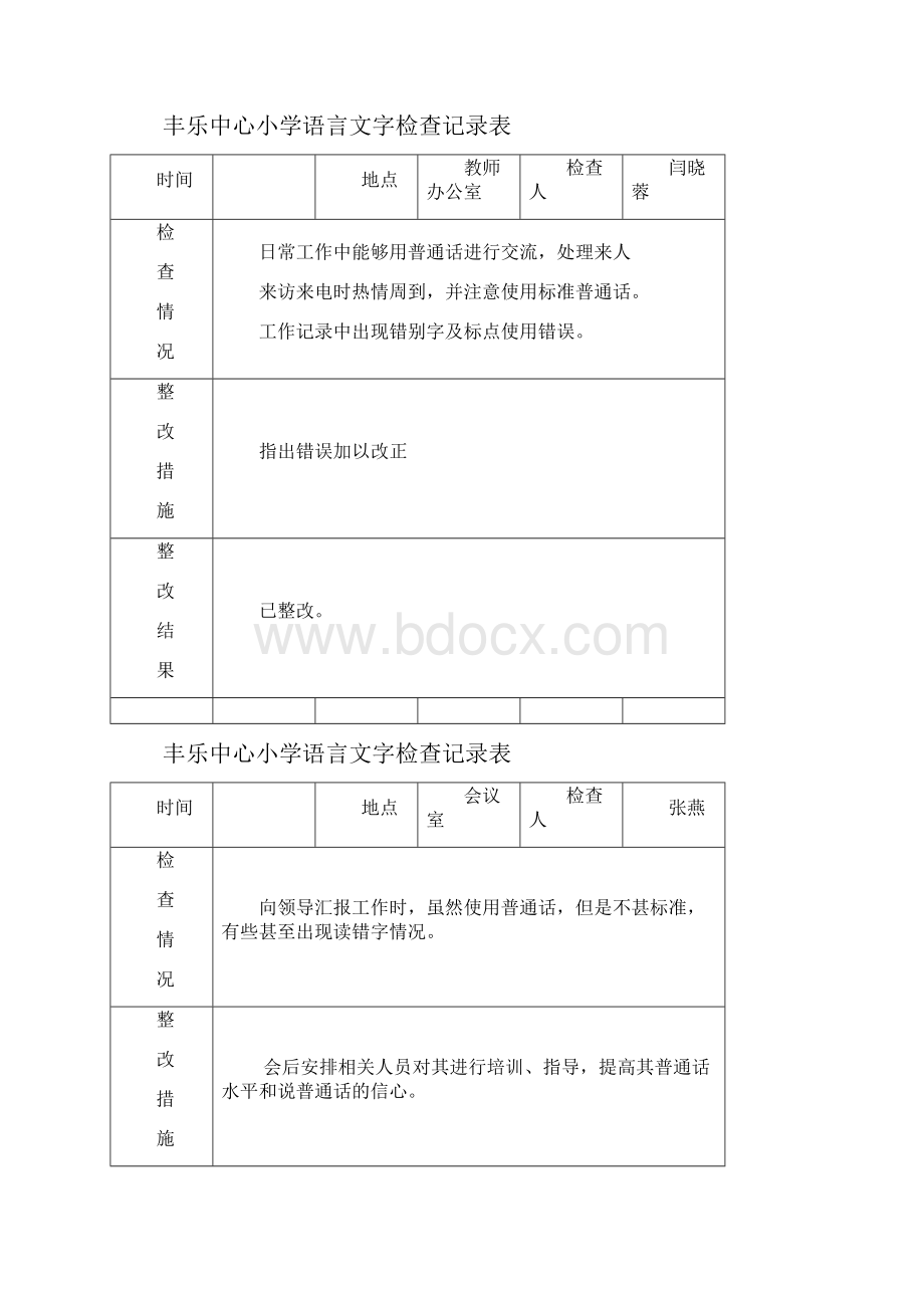 语言文字工作检查记录.docx_第3页