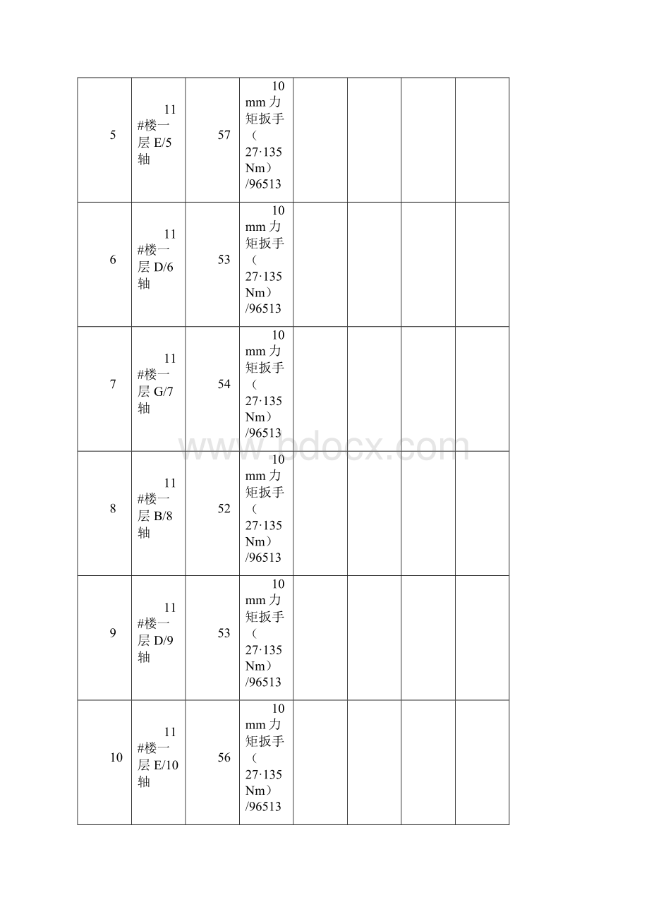 钢管脚手架扣件扭力矩检查表.docx_第2页