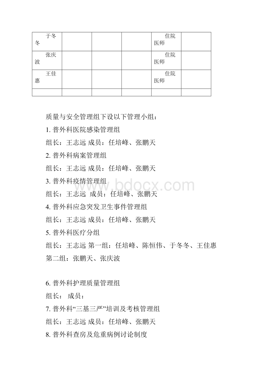 科室质量与安全管理小组工作记录本普外科.docx_第3页