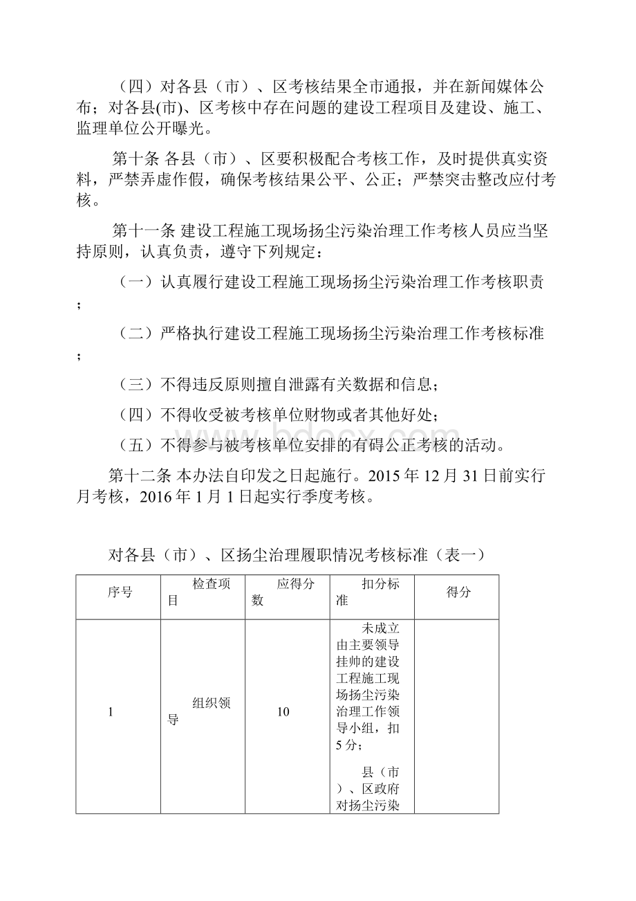 石家庄市建设工程施工现场扬尘污染防治工作考核办法草案.docx_第3页