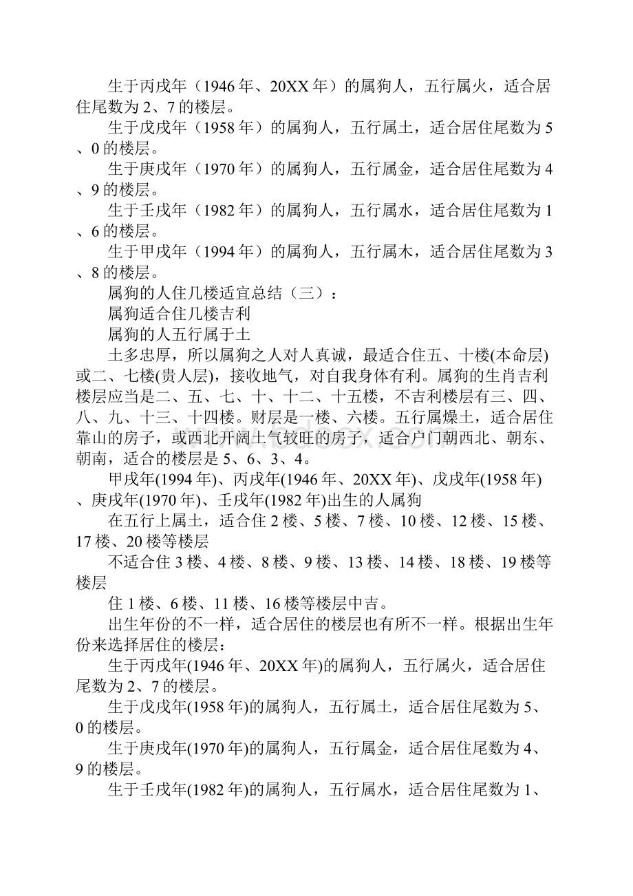 属狗的人住几楼合适总结5篇疑惑解答.docx_第3页