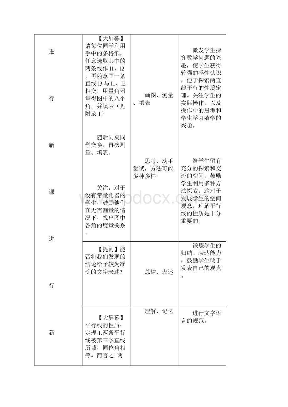 七年级数学下册531平行线的性质教学设计2新版新人教版.docx_第2页